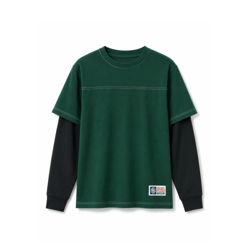 Long Sleeve Waffle Hijau - Hijau Botol