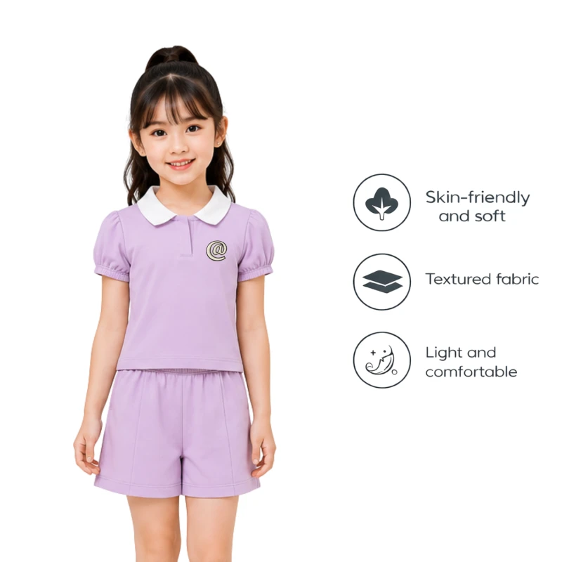 Setelan Anak Perempuan Lilac @ 3004