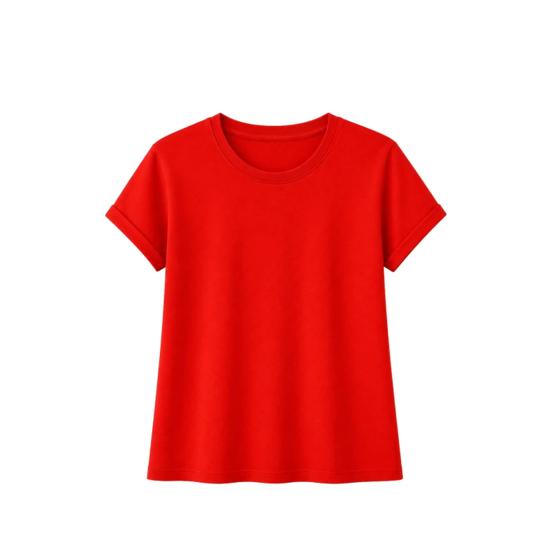 Atasan Wanita O-Neck Merah