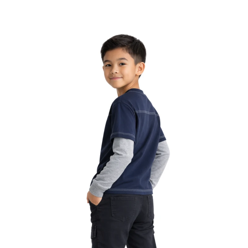 Long Sleeve Waffle Navy - Abu