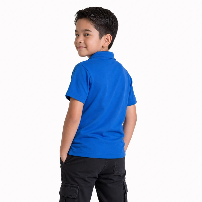 Polo Shirt Biru Tua Casual Look